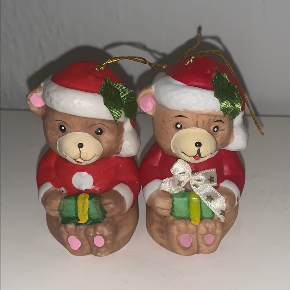 Vtg Giftco 1986 Christmas teddy bear ornam…‎